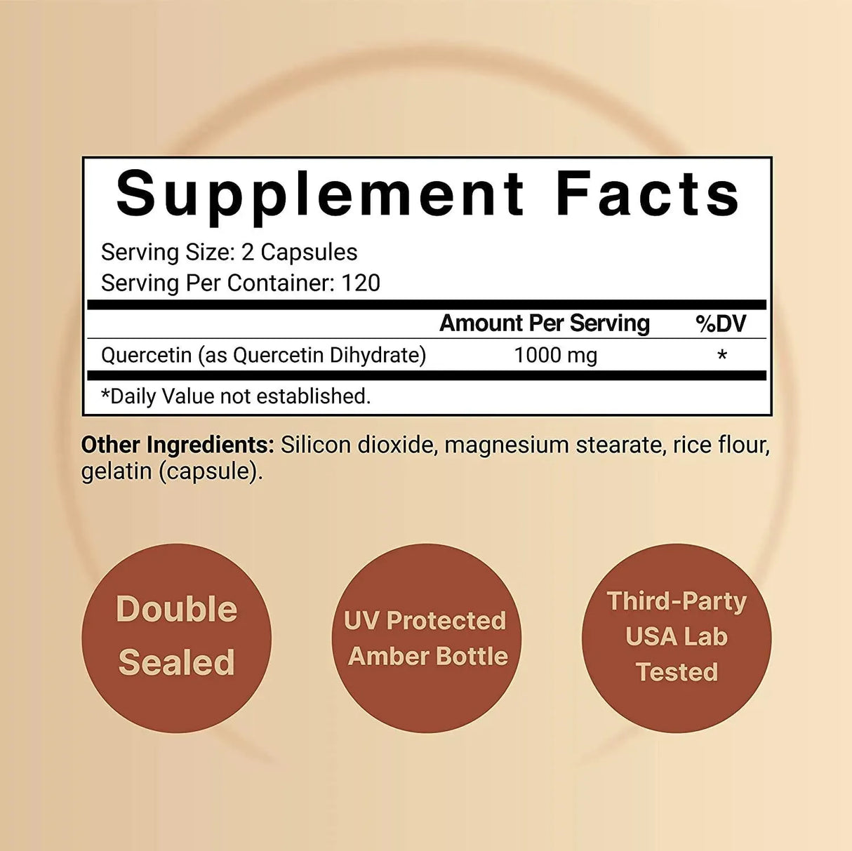 NATUREBELL - NatureBell Quercetin 1000Mg. 240 Capsulas - The Red Vitamin MX - Suplementos Alimenticios - {{ shop.shopifyCountryName }}