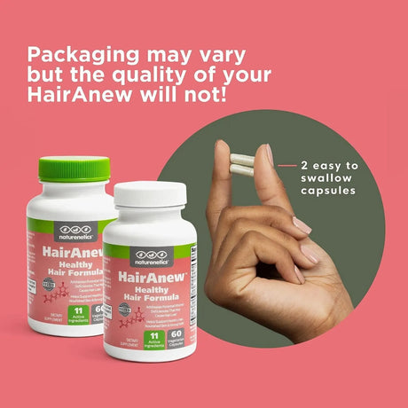 NATURENETICS - Naturenetics HairAnew Hair Growth Vitamins for Women & Men 60 Capsulas - The Red Vitamin MX - Suplementos Alimenticios - {{ shop.shopifyCountryName }}