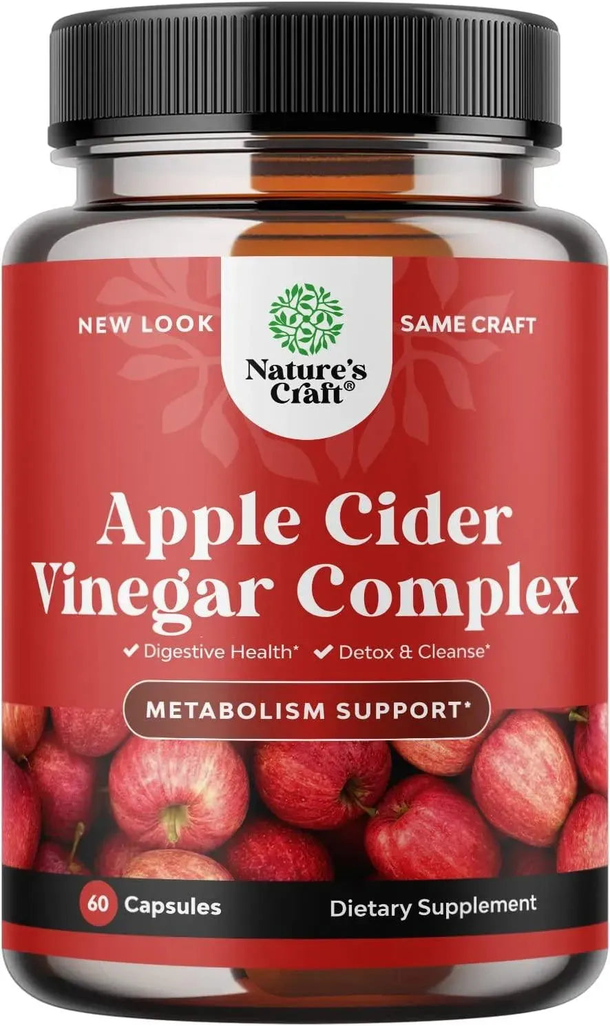 NATURES CRAFT - Natures Craft Apple Cider Vinegar Complex 60 Capsulas - The Red Vitamin MX - Suplementos Alimenticios - {{ shop.shopifyCountryName }}