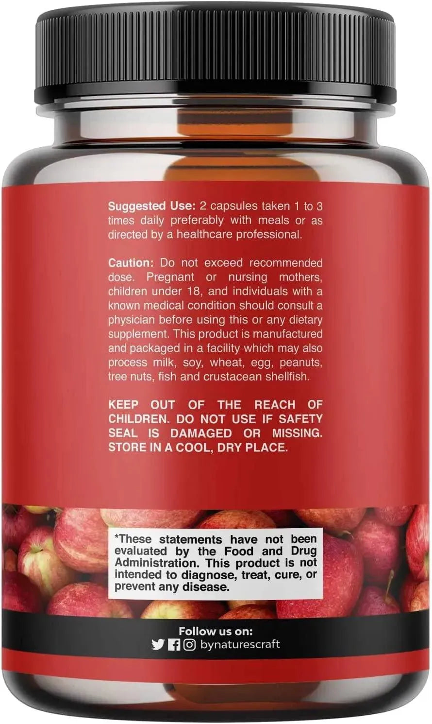 NATURES CRAFT - Natures Craft Apple Cider Vinegar Complex 60 Capsulas - The Red Vitamin MX - Suplementos Alimenticios - {{ shop.shopifyCountryName }}