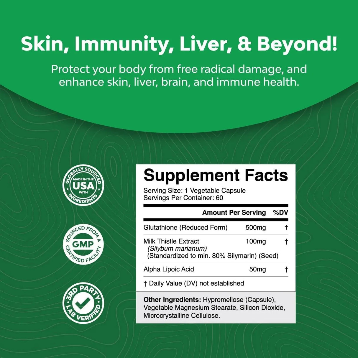 NATURES CRAFT - Natures Craft Glutathione Advanced Complex 60 Capsulas - The Red Vitamin MX - Suplementos Alimenticios - {{ shop.shopifyCountryName }}