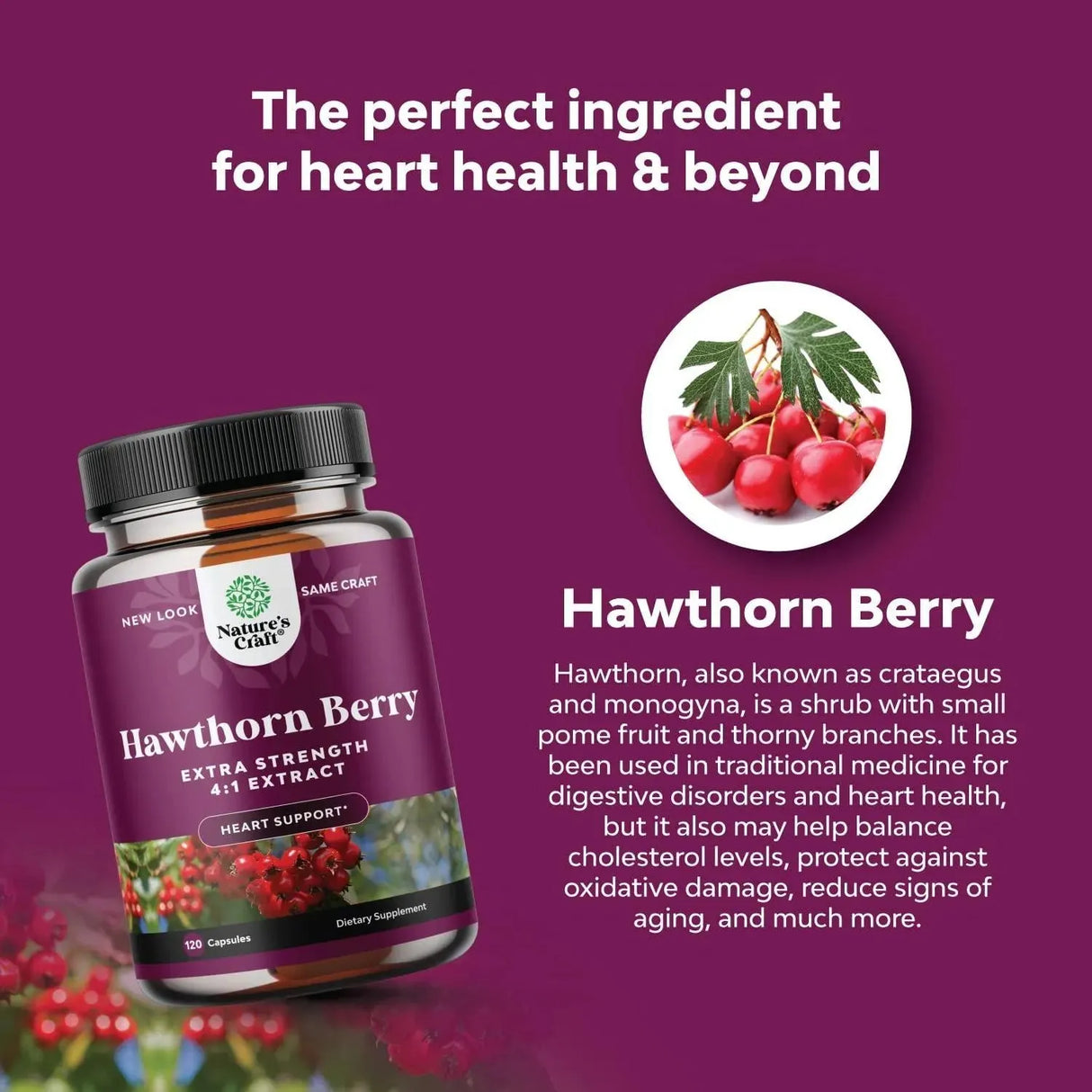 NATURES CRAFT - Natures Craft Hawthorn Berry Extra Strength 120 Capsulas - The Red Vitamin MX - Suplementos Alimenticios - {{ shop.shopifyCountryName }}