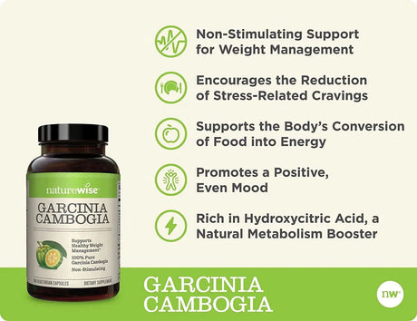NATUREWISE - Naturewise Garcinia Cambogia 180 Capsulas - The Red Vitamin MX - Suplementos Alimenticios - {{ shop.shopifyCountryName }}
