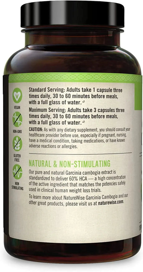 NATUREWISE - Naturewise Garcinia Cambogia 180 Capsulas - The Red Vitamin MX - Suplementos Alimenticios - {{ shop.shopifyCountryName }}
