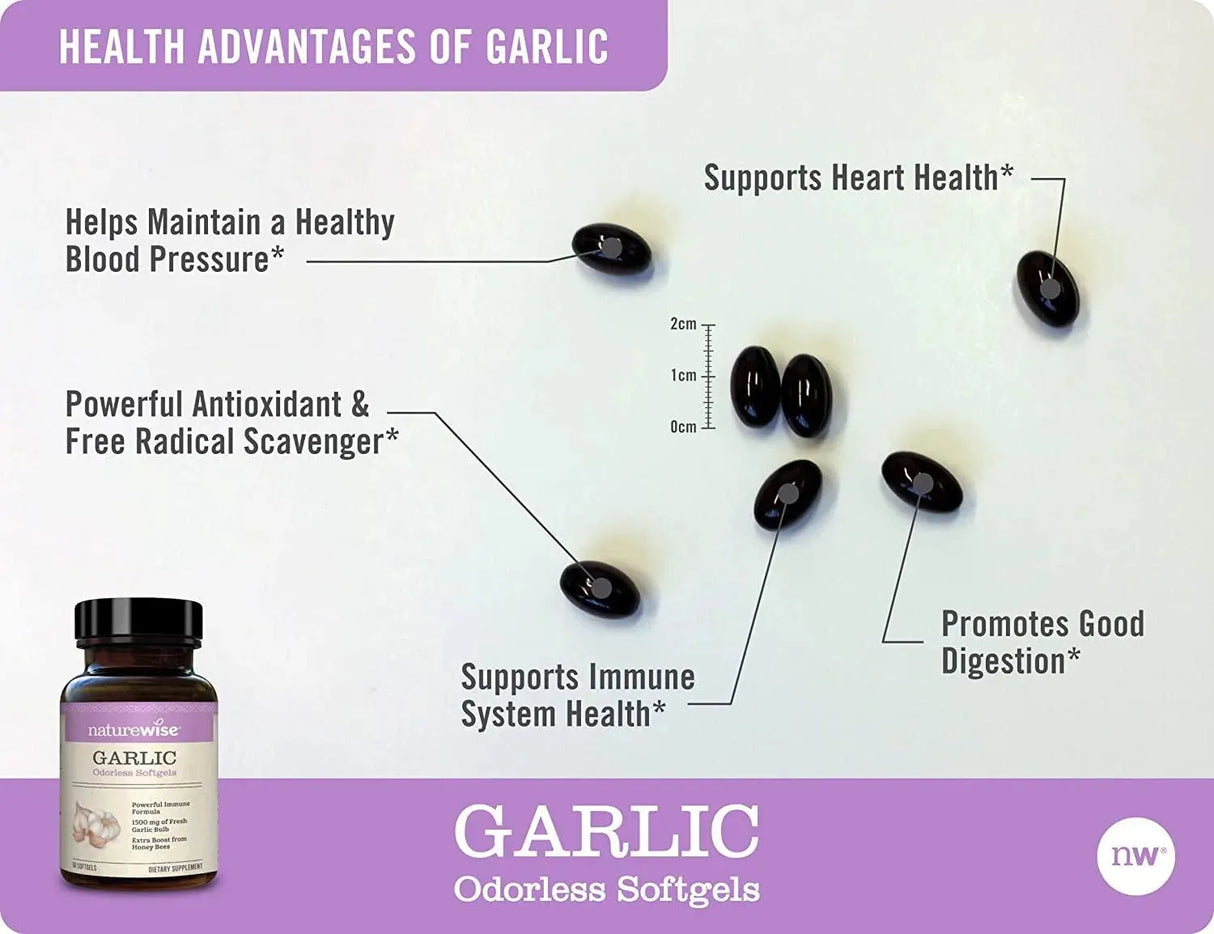 NATUREWISE - Naturewise Garlic Odorless 1500Mg. 60 Capsulas Blandas - The Red Vitamin MX - Suplementos Alimenticios - {{ shop.shopifyCountryName }}