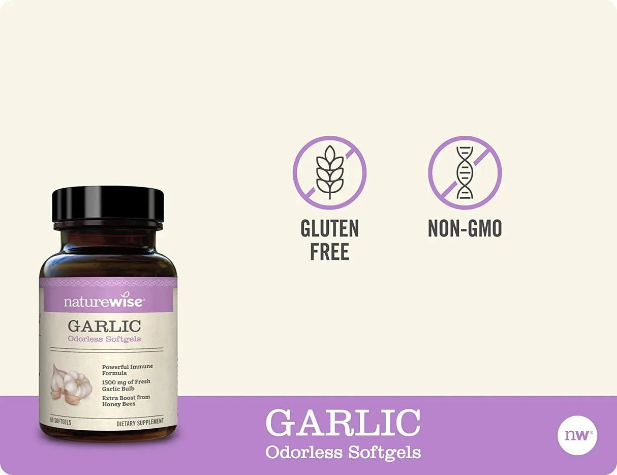 NATUREWISE - Naturewise Garlic Odorless 1500Mg. 60 Capsulas Blandas - The Red Vitamin MX - Suplementos Alimenticios - {{ shop.shopifyCountryName }}