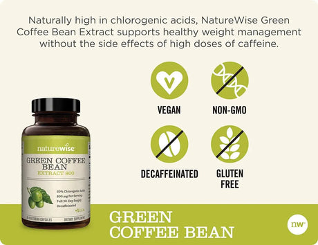 NATUREWISE - Naturewise Green Coffee Bean 800Mg. 60 Capsulas - The Red Vitamin MX - Suplementos Alimenticios - {{ shop.shopifyCountryName }}