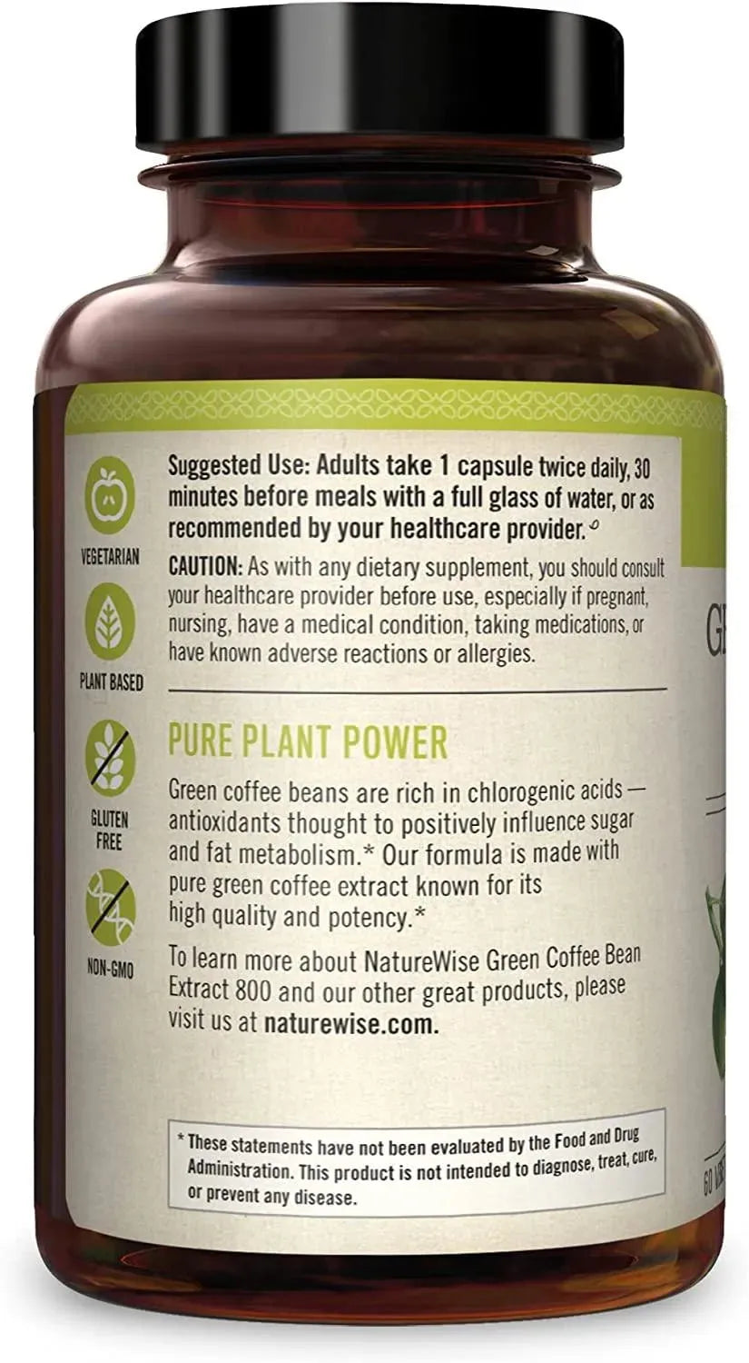 NATUREWISE - Naturewise Green Coffee Bean 800Mg. 60 Capsulas - The Red Vitamin MX - Suplementos Alimenticios - {{ shop.shopifyCountryName }}