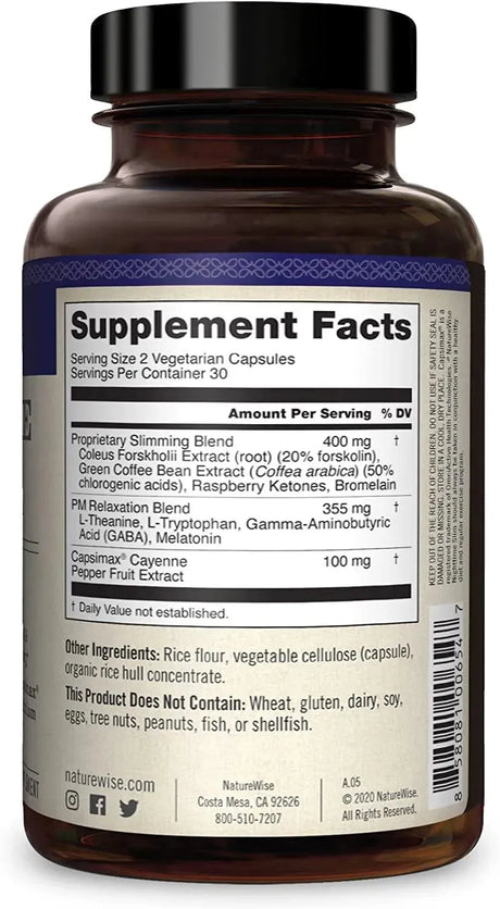 NATUREWISE - Naturewise NightTime Slim 60 Capsulas - The Red Vitamin MX - Suplementos Alimenticios - {{ shop.shopifyCountryName }}