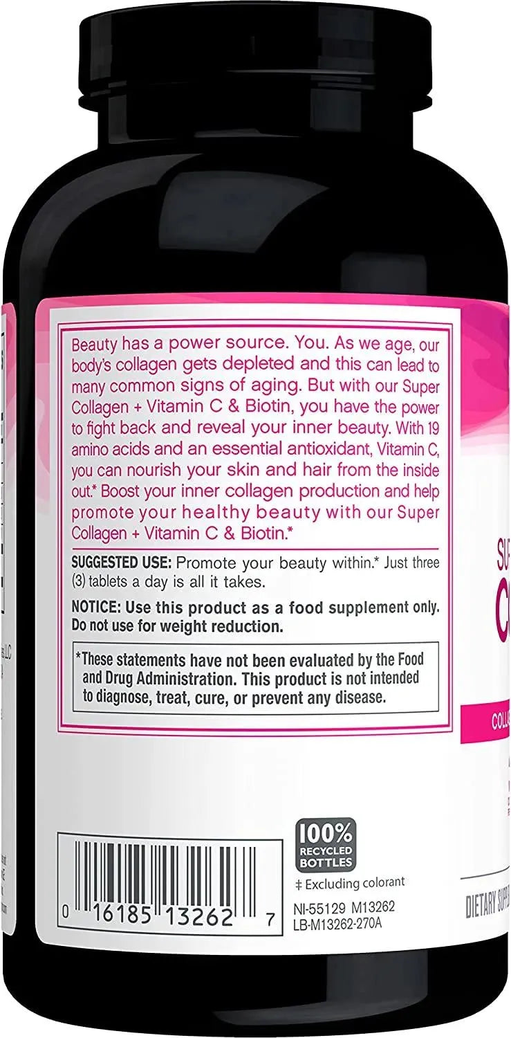 NEOCELL - NeoCell Super Collagen Peptides + Vitamin C & Biotin 270 Tabletas - The Red Vitamin MX - Suplementos Alimenticios - {{ shop.shopifyCountryName }}