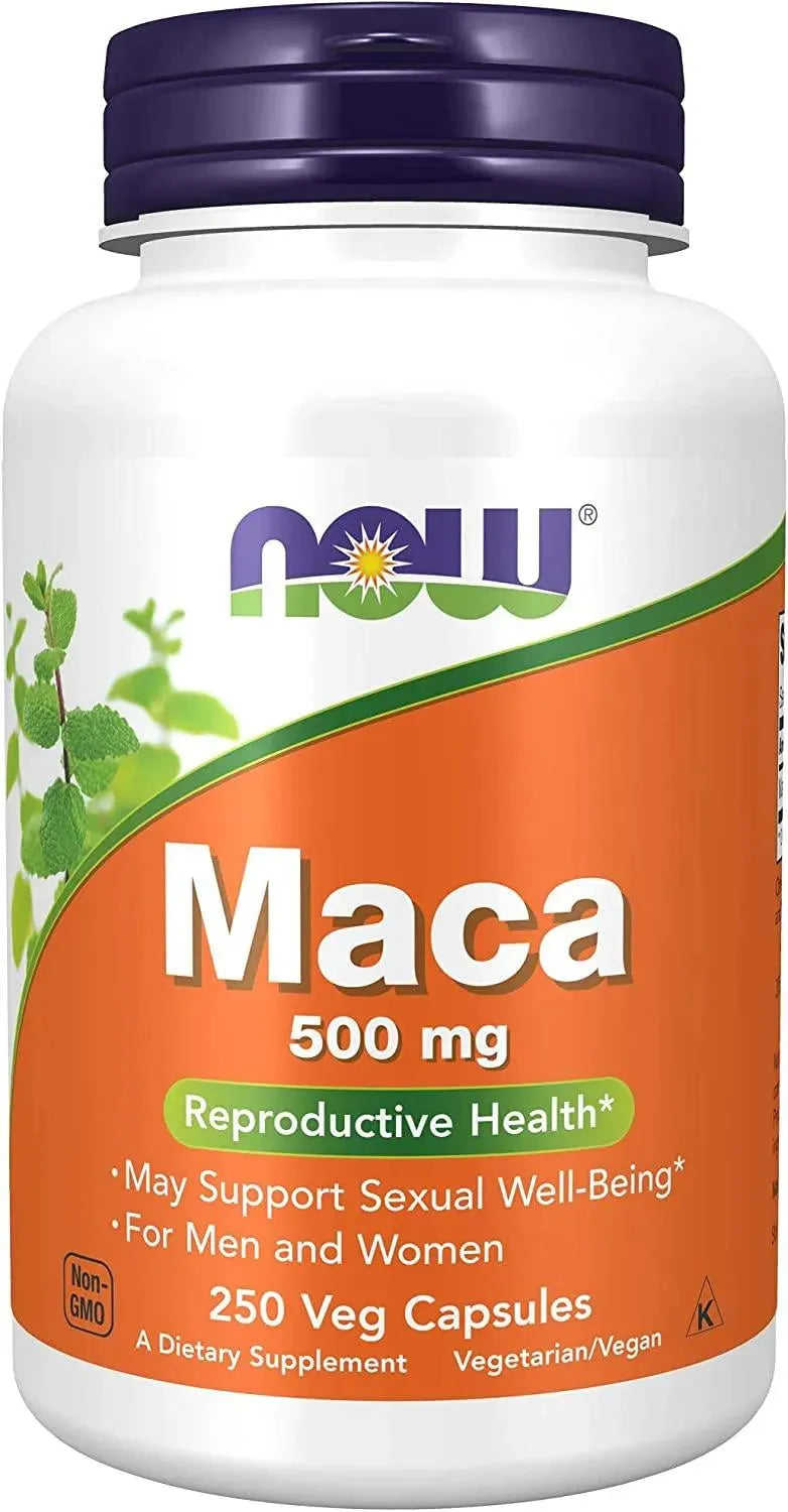 NOW SUPPLEMENTS - NOW Supplements Maca 500Mg. 250 Capsulas - The Red Vitamin MX - Suplementos Alimenticios - {{ shop.shopifyCountryName }}