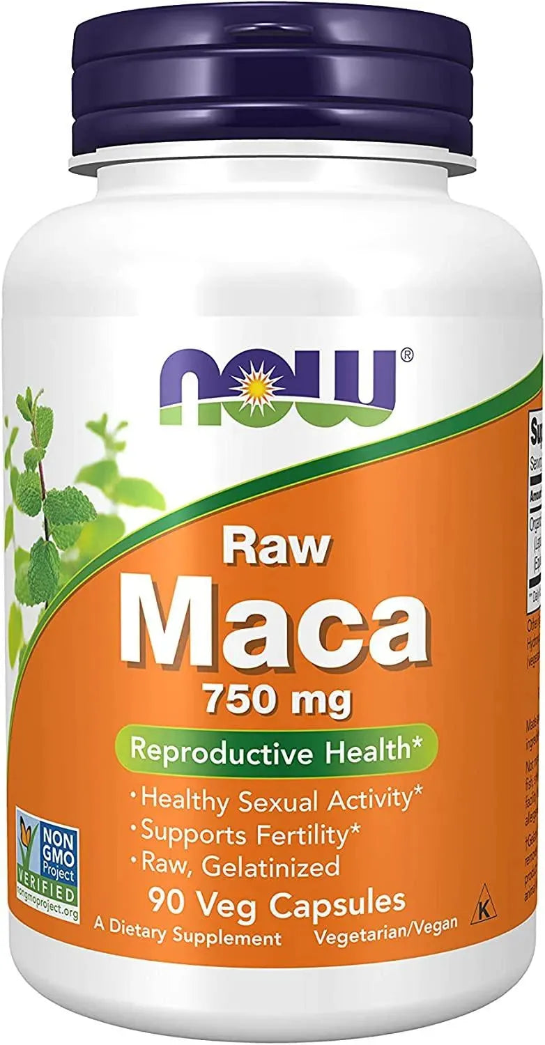NOW SUPPLEMENTS - NOW Supplements Raw Maca 750Mg. 90 Capsulas - The Red Vitamin MX - Suplementos Alimenticios - {{ shop.shopifyCountryName }}