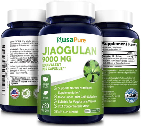 NUSAPURE - Nusapure Jiaogulan 9000Mg. 180 Capsulas - The Red Vitamin MX - Suplementos Alimenticios - {{ shop.shopifyCountryName }}