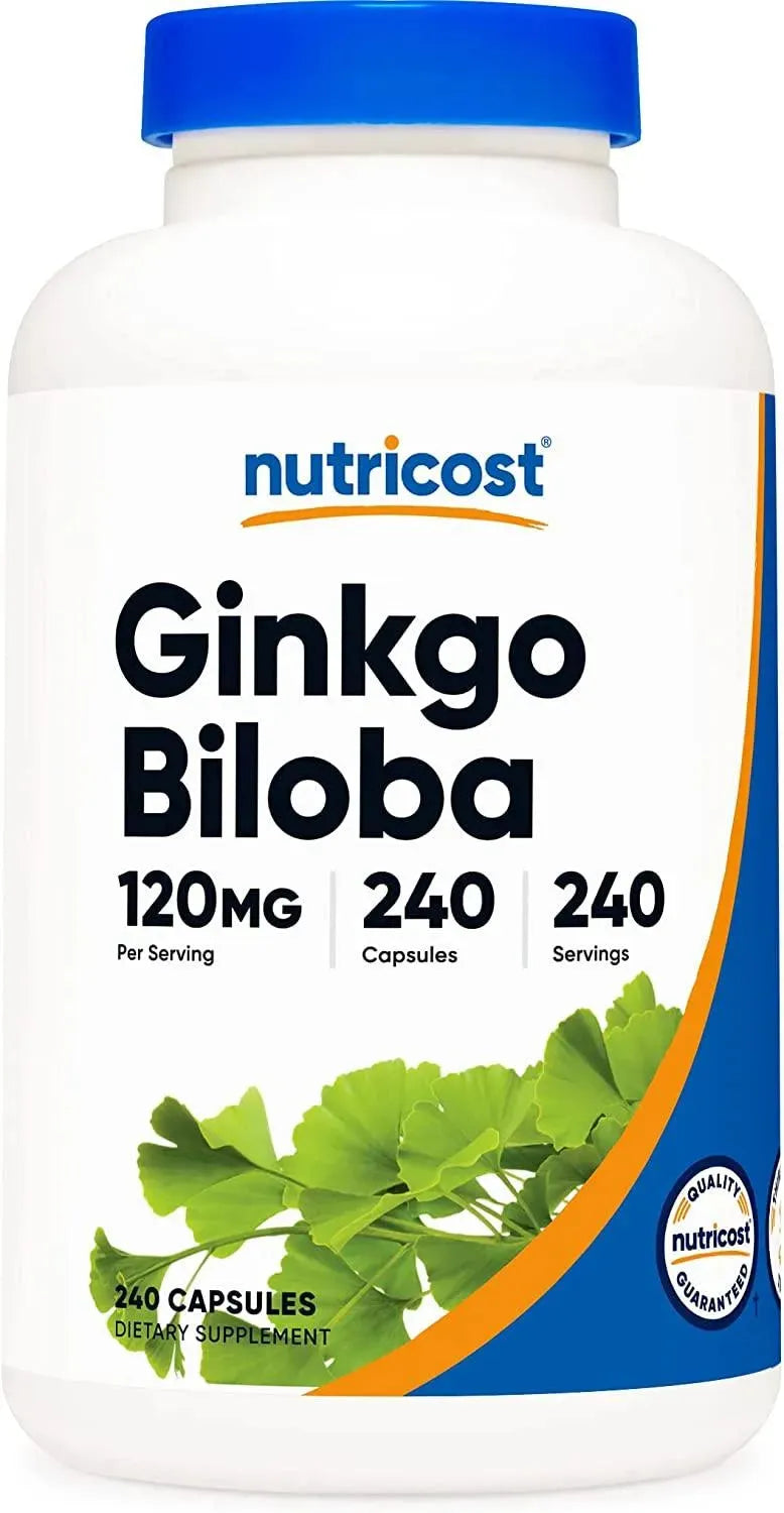 NUTRICOST - Nutricost Ginkgo Biloba 120Mg. 240 Capsulas - The Red Vitamin MX - Suplementos Alimenticios - {{ shop.shopifyCountryName }}