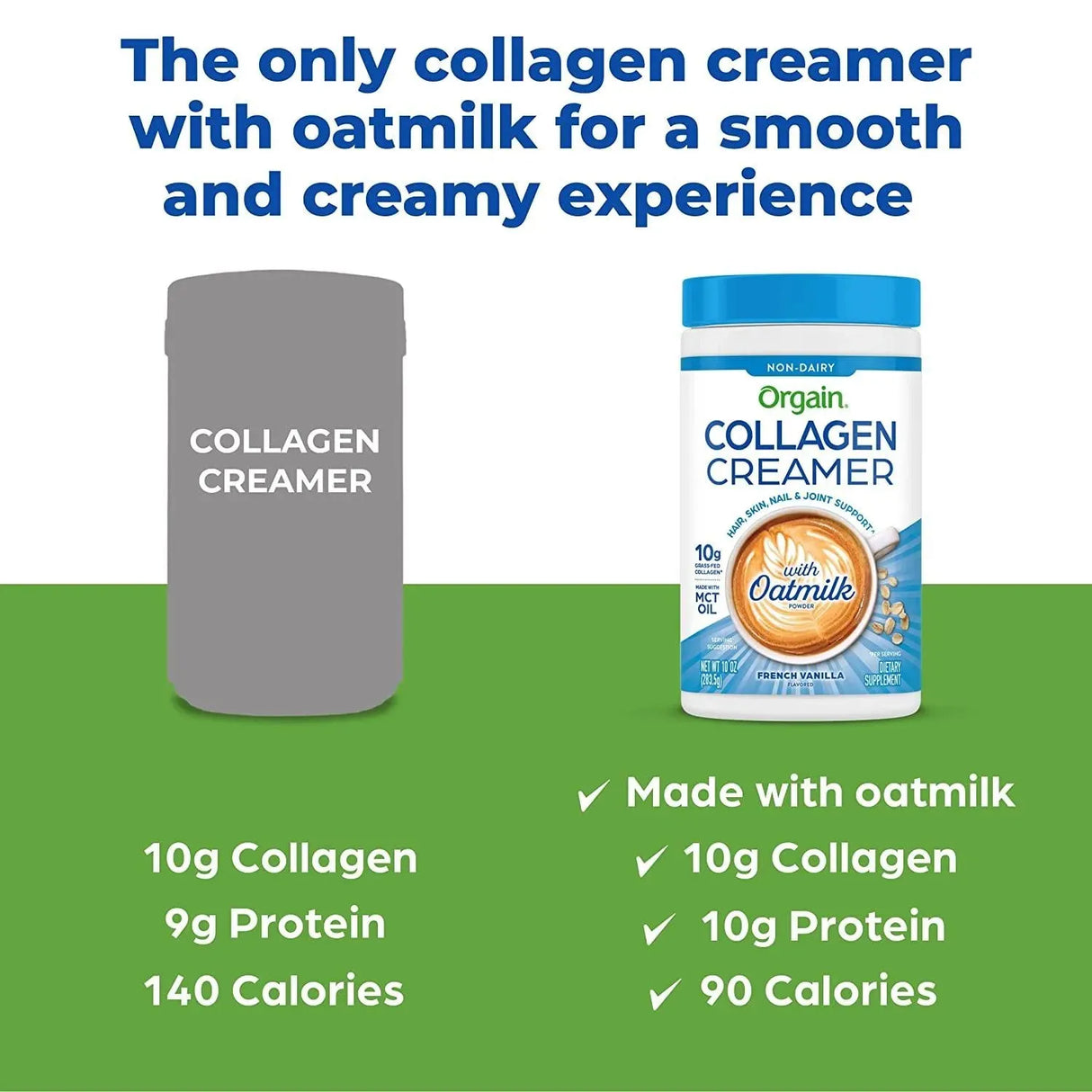ORGAIN - Orgain Collagen Creamer with Organic Oatmilk Powder French Vanilla 10Oz. - The Red Vitamin MX - Suplementos Alimenticios - {{ shop.shopifyCountryName }}