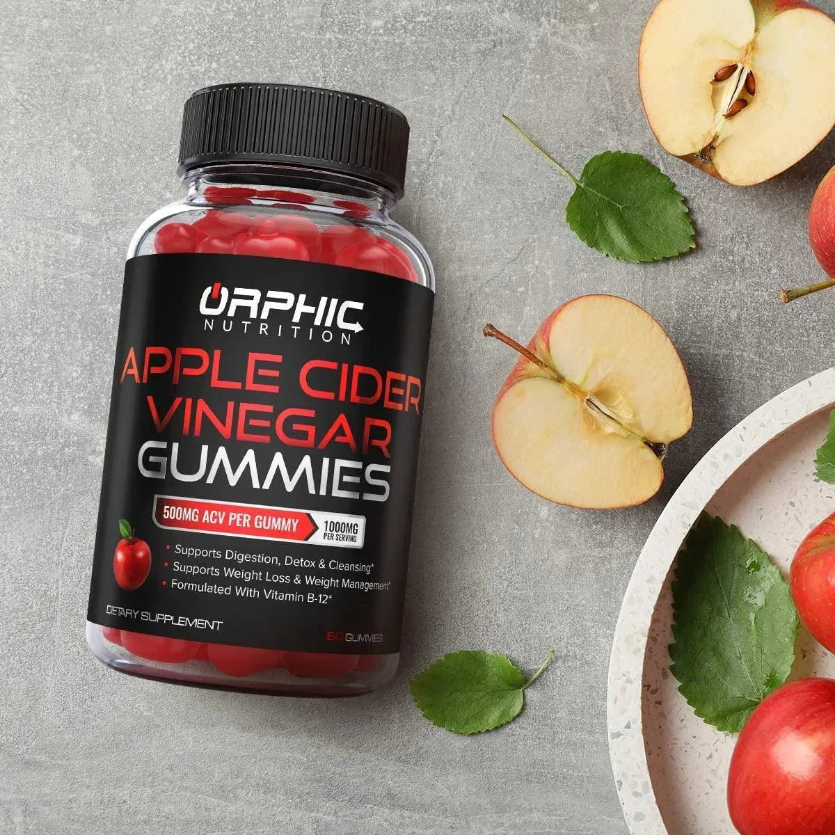 ORPHIC NUTRITION - ORPHIC NUTRITION Apple Cider Vinegar Gummies 60 Gomitas - The Red Vitamin MX - Suplementos Alimenticios - {{ shop.shopifyCountryName }}