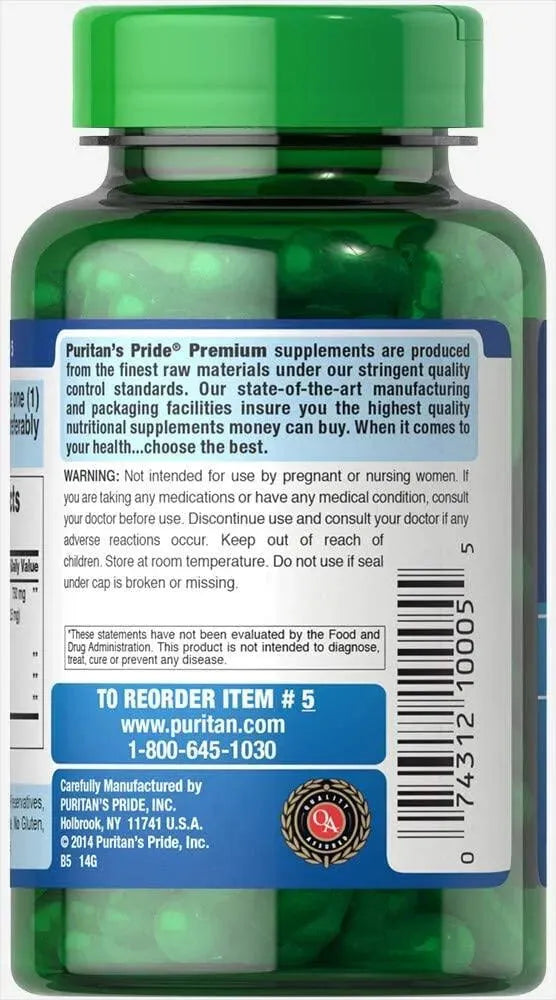 PURITAN'S PRIDE - Puritan's Pride Soy Isoflavones 750Mg. 120 Capsulas - The Red Vitamin MX - Suplementos Alimenticios - {{ shop.shopifyCountryName }}