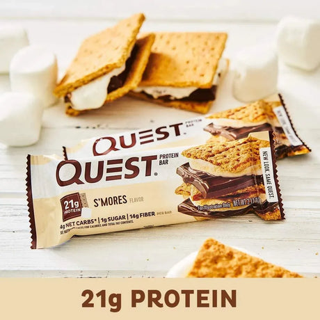 QUEST NUTRITION - Quest Nutrition S'mores Protein Bar 12 Barras - The Red Vitamin MX - Suplementos Alimenticios - {{ shop.shopifyCountryName }}