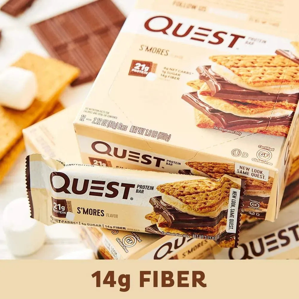 QUEST NUTRITION - Quest Nutrition S'mores Protein Bar 12 Barras - The Red Vitamin MX - Suplementos Alimenticios - {{ shop.shopifyCountryName }}