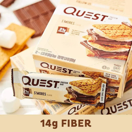 QUEST NUTRITION - Quest Nutrition S'mores Protein Bar 12 Barras - The Red Vitamin MX - Suplementos Alimenticios - {{ shop.shopifyCountryName }}