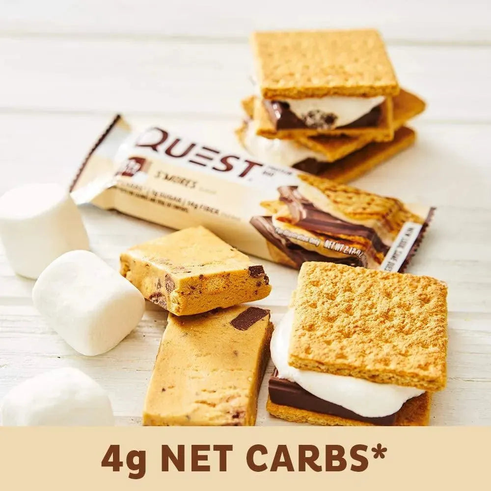 QUEST NUTRITION - Quest Nutrition S'mores Protein Bar 12 Barras - The Red Vitamin MX - Suplementos Alimenticios - {{ shop.shopifyCountryName }}
