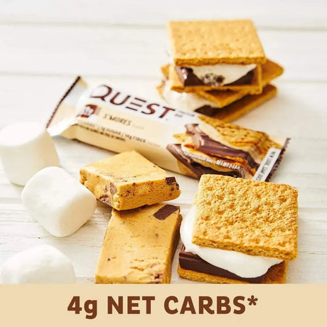 QUEST NUTRITION - Quest Nutrition S'mores Protein Bar 12 Barras - The Red Vitamin MX - Suplementos Alimenticios - {{ shop.shopifyCountryName }}