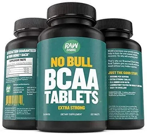 RAW BARREL - Raw Barrel NO BULL BCAA 120 Tabletas - The Red Vitamin MX - Suplementos Alimenticios - {{ shop.shopifyCountryName }}