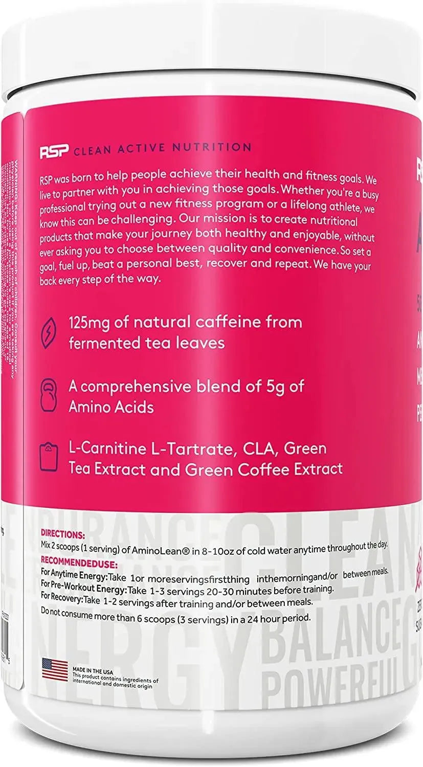 RSP - RSP AminoLean Pre Workout Powder 70 Servicios - The Red Vitamin MX - Suplementos Alimenticios - {{ shop.shopifyCountryName }}