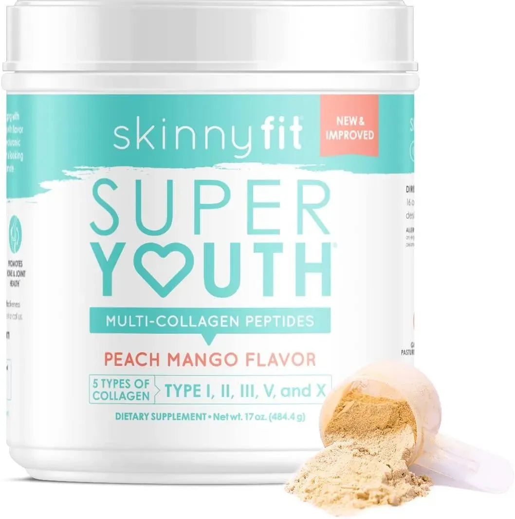 SKINNYFIT - SkinnyFit Super Youth Multi-Collagen Peptides Plus Apple Cider Vinegar, Hyaluronic Acid, & Vitamin C 15.8Oz. - The Red Vitamin MX - Suplementos Alimenticios - {{ shop.shopifyCountryName }}