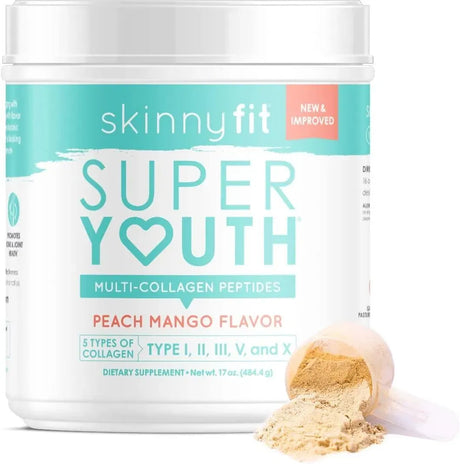 SKINNYFIT - SkinnyFit Super Youth Multi-Collagen Peptides Plus Apple Cider Vinegar, Hyaluronic Acid, & Vitamin C 15.8Oz. - The Red Vitamin MX - Suplementos Alimenticios - {{ shop.shopifyCountryName }}