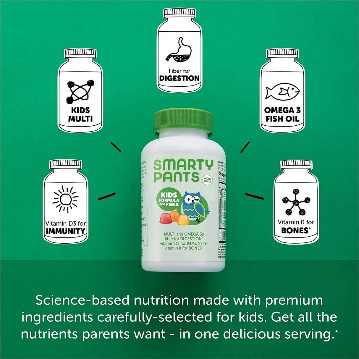 SMARTYPANTS - SmartyPants Kids Formula & Fiber Daily Gummy Multivitamin 120 Gomitas - The Red Vitamin MX - Suplementos Alimenticios - {{ shop.shopifyCountryName }}