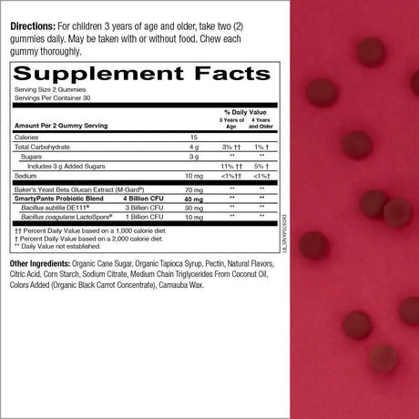 SMARTYPANTS - SmartyPants Kids Probiotic Immunity Gummies Strawberry 60 Gomitas - The Red Vitamin MX - Suplementos Alimenticios - {{ shop.shopifyCountryName }}