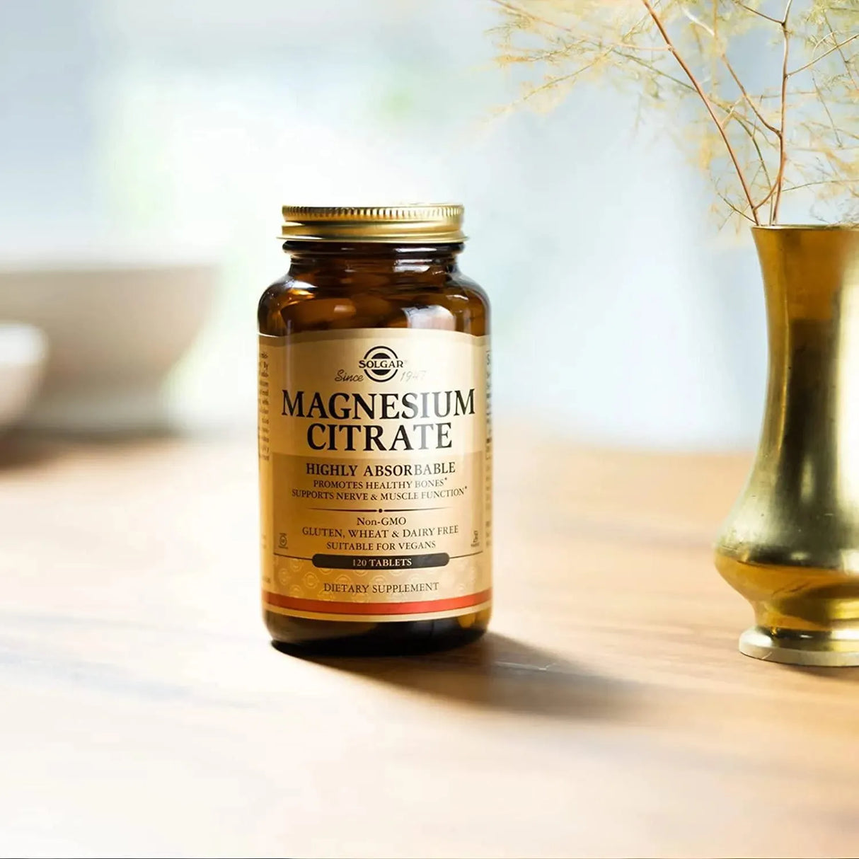 SOLGAR - Solgar Magnesium Citrate 120 Tabletas - The Red Vitamin MX - Suplementos Alimenticios - {{ shop.shopifyCountryName }}