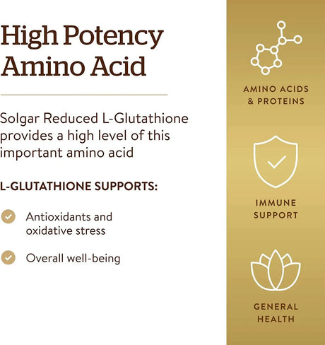 SOLGAR - Solgar Reduced L-Glutathione 250Mg. 60 Capsulas - The Red Vitamin MX - Suplementos Alimenticios - {{ shop.shopifyCountryName }}