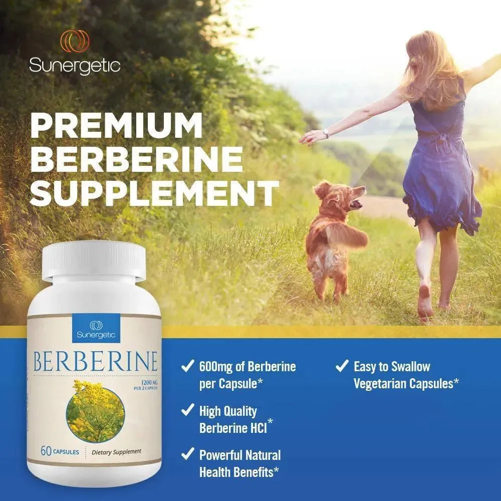 SUNERGETIC - Sunergetic Berberine 1200Mg. 60 Capsulas - The Red Vitamin MX - Suplementos Alimenticios - {{ shop.shopifyCountryName }}