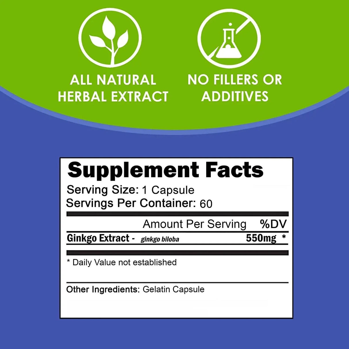 VHNUTRITION - VHnutrition Ginkgo Biloba 550Mg. 60 Capsulas - The Red Vitamin MX - Suplementos Alimenticios - {{ shop.shopifyCountryName }}