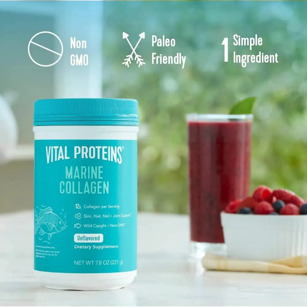 VITAL PROTEINS - Vital Proteins Marine Collagen Peptides Powder 7.8Oz. - The Red Vitamin MX - Suplementos Alimenticios - {{ shop.shopifyCountryName }}
