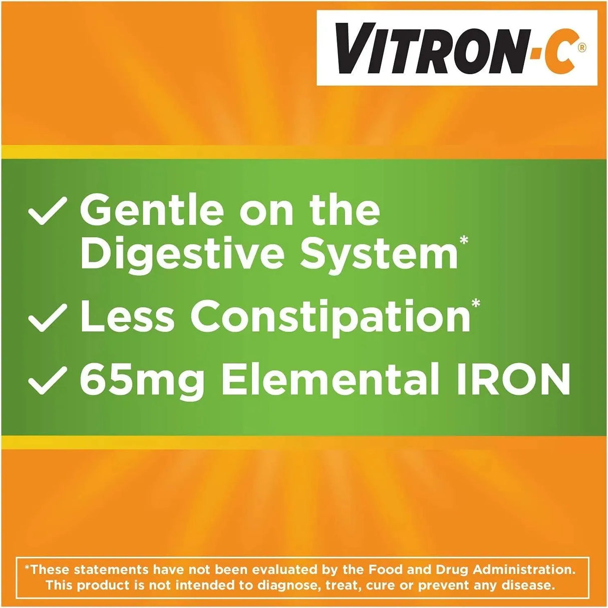 VITRON-C - Vitron-C High Potency Iron 60 Tabletas - The Red Vitamin MX - Suplementos Alimenticios - {{ shop.shopifyCountryName }}