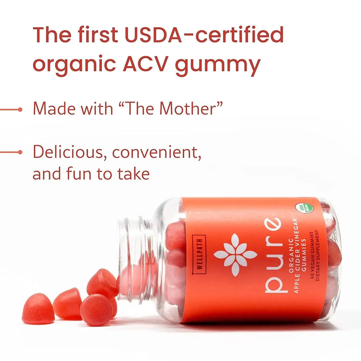 WELLPATH - WellPath Pure ACV Apple Cider Vinegar Gummies 60 Gomitas - The Red Vitamin MX - Suplementos Alimenticios - {{ shop.shopifyCountryName }}