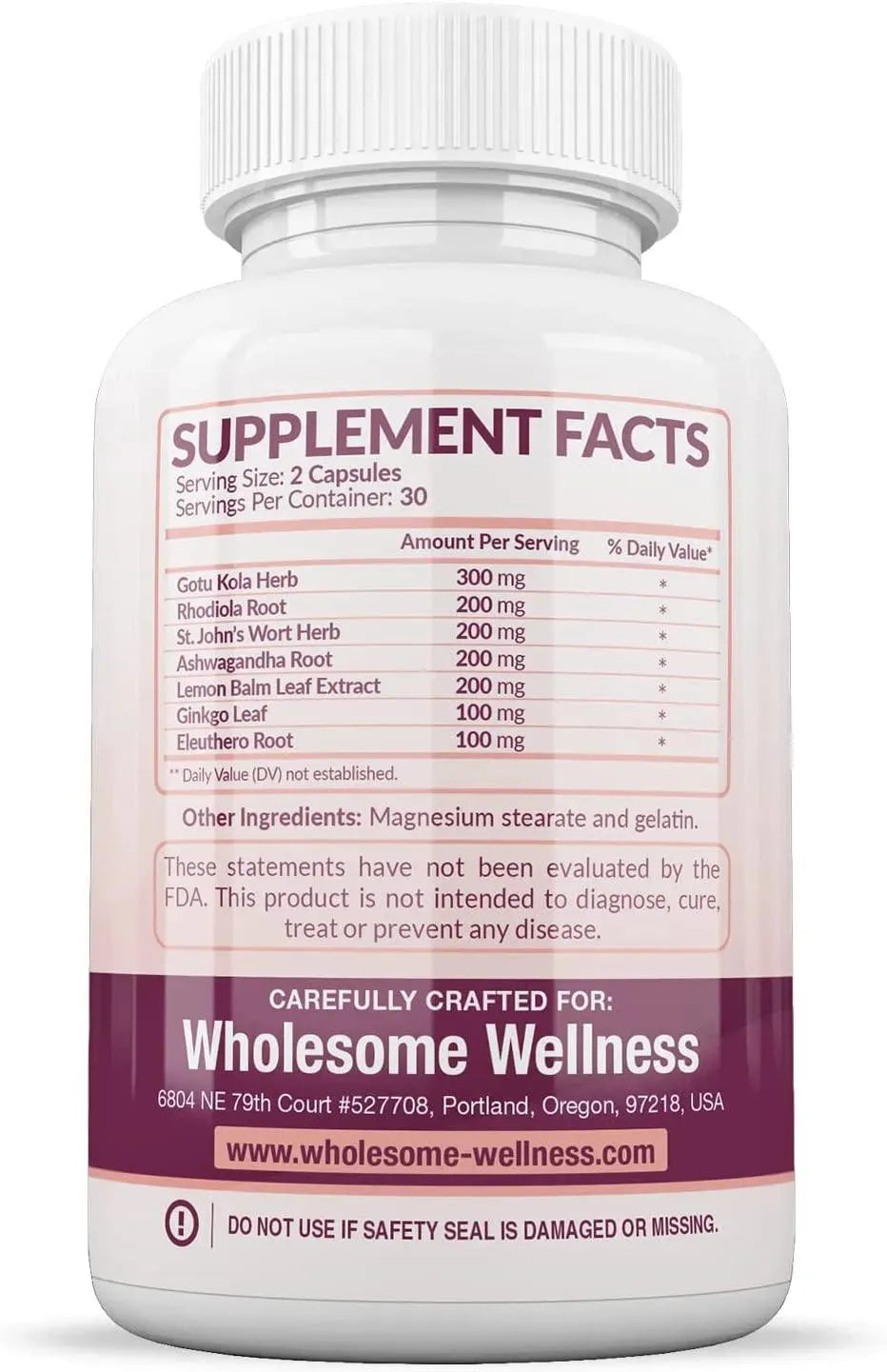 WHOLESOME WELLNESS - Wholesome Wellness Happy Formula Natural Anxiety Depression Relief 60 Capsulas - The Red Vitamin MX - Suplementos Alimenticios - {{ shop.shopifyCountryName }}