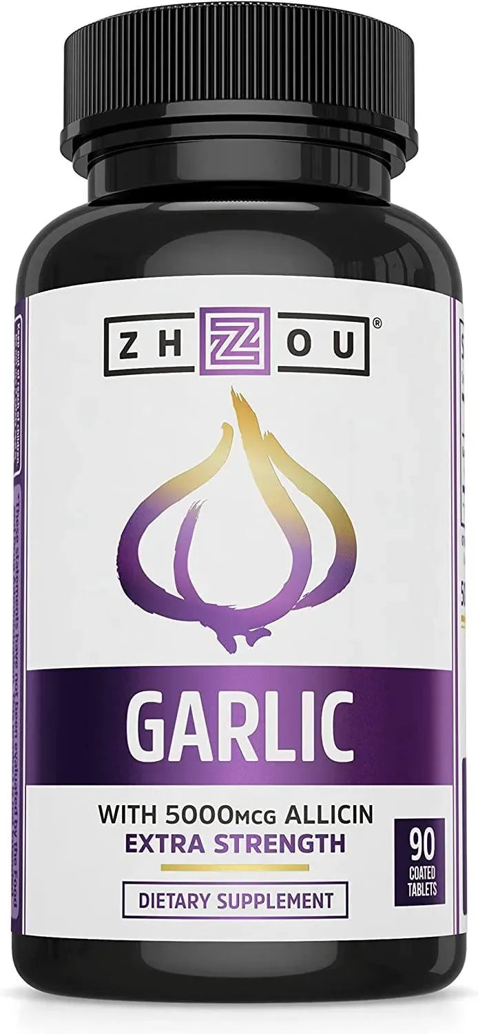 ZHOU - Zhou Extra Strength Garlic With Allicin 90 Tabletas - The Red Vitamin MX - Suplementos Alimenticios - {{ shop.shopifyCountryName }}