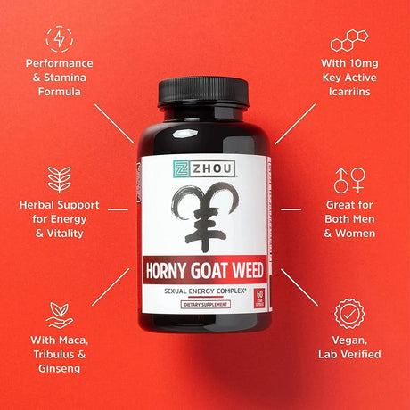 ZHOU - Zhou Horny Goat Weed 60 Capsulas - The Red Vitamin MX - Suplementos Alimenticios - {{ shop.shopifyCountryName }}