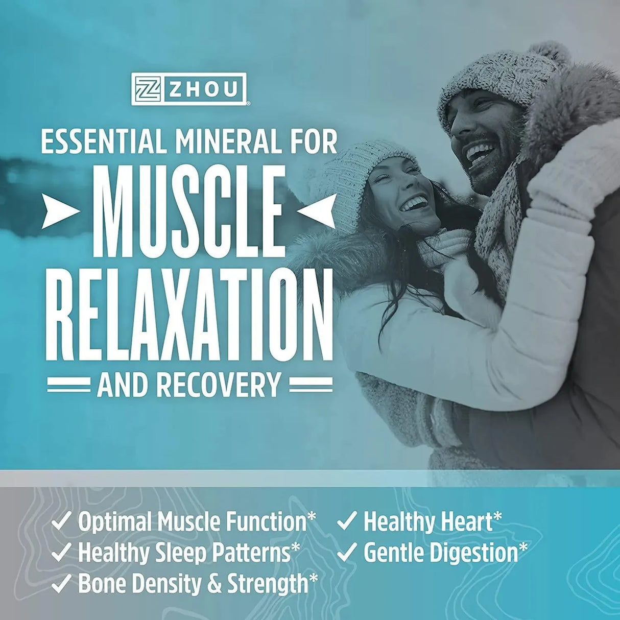 ZHOU - Zhou Magnesium Mag Glycinate Complex 350Mg. 180 Capsulas - The Red Vitamin MX - Suplementos Alimenticios - {{ shop.shopifyCountryName }}