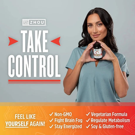 ZHOU - Zhou Thyroid Support Complex with Iodine 60 Capsulas - The Red Vitamin MX - Suplementos Alimenticios - {{ shop.shopifyCountryName }}