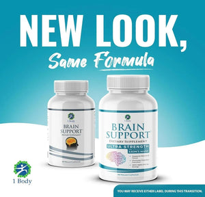 1 BODY - 1 Body Brain Supplements for Memory and Focus with Nootropics 90 Capsulas - The Red Vitamin MX - Suplementos Alimenticios - {{ shop.shopifyCountryName }}