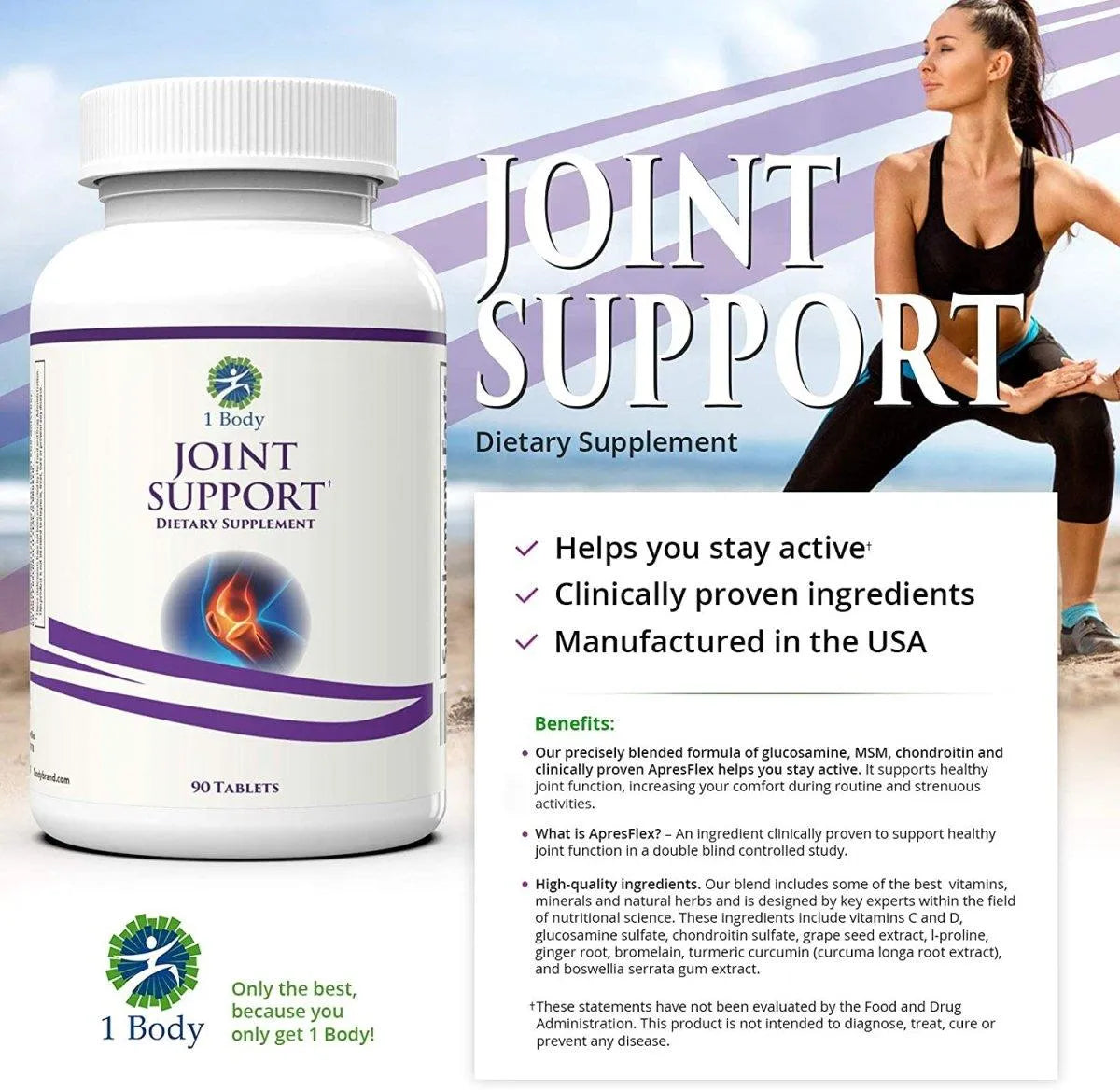 1 BODY - 1 Body Joint Support 90 Tabletas - The Red Vitamin MX - Suplementos Alimenticios - {{ shop.shopifyCountryName }}