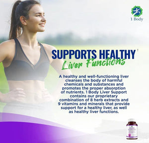 1 BODY - 1 Body Liver Support with Milk Thistle 60 Capsulas 2 Pack - The Red Vitamin MX - Suplementos Alimenticios - {{ shop.shopifyCountryName }}