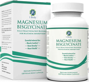 1 BODY - 1 Body Magnesium Bisglycinate Chelate 120 Mini Capsulas - The Red Vitamin MX - Suplementos Alimenticios - {{ shop.shopifyCountryName }}