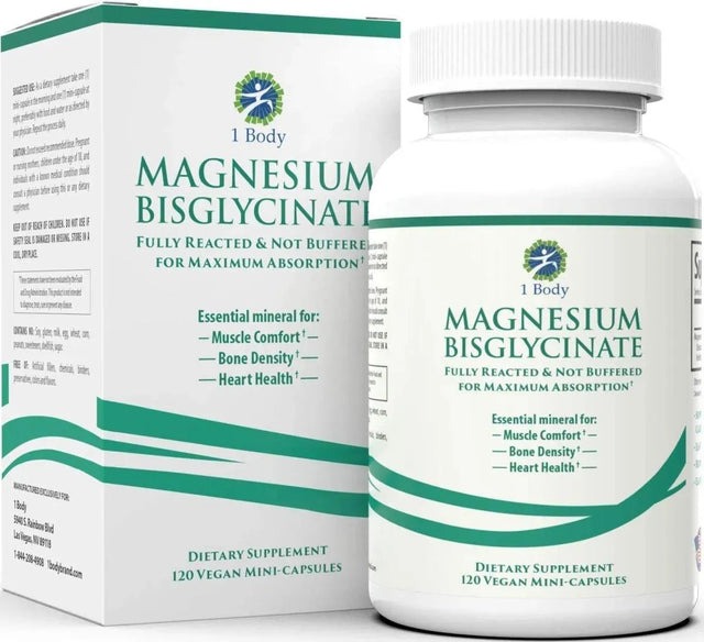 1 BODY - 1 Body Magnesium Bisglycinate Chelate 120 Mini Capsulas - The Red Vitamin MX - Suplementos Alimenticios - {{ shop.shopifyCountryName }}