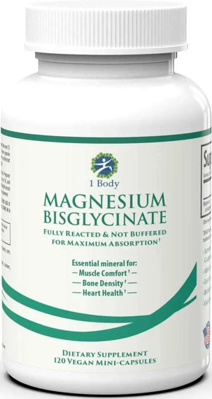 1 BODY - 1 Body Magnesium Bisglycinate Chelate 120 Mini Capsulas - The Red Vitamin MX - Suplementos Alimenticios - {{ shop.shopifyCountryName }}